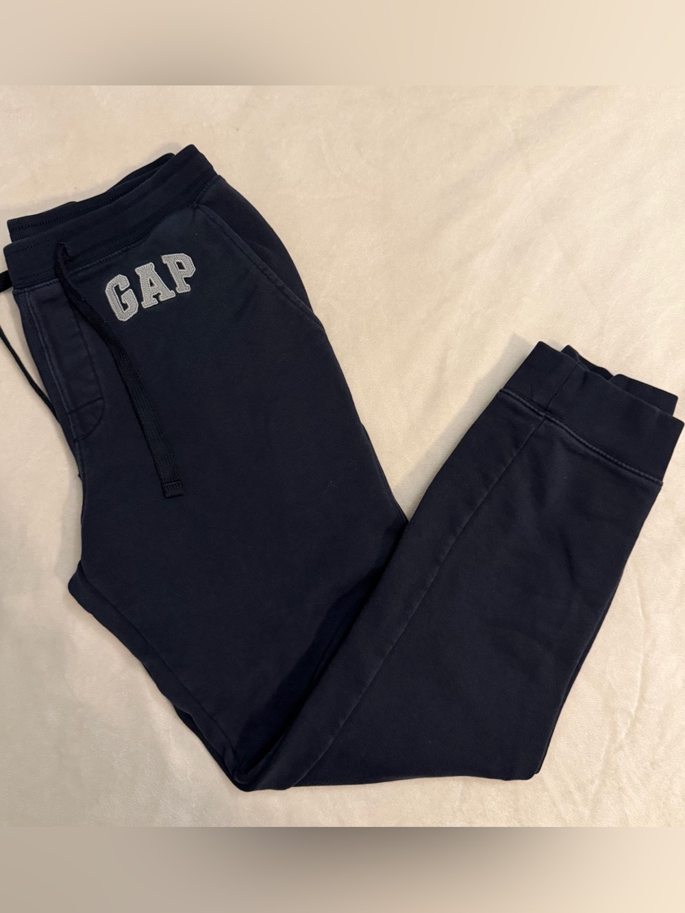 GAP Navy Blue Logo Jogger Pants